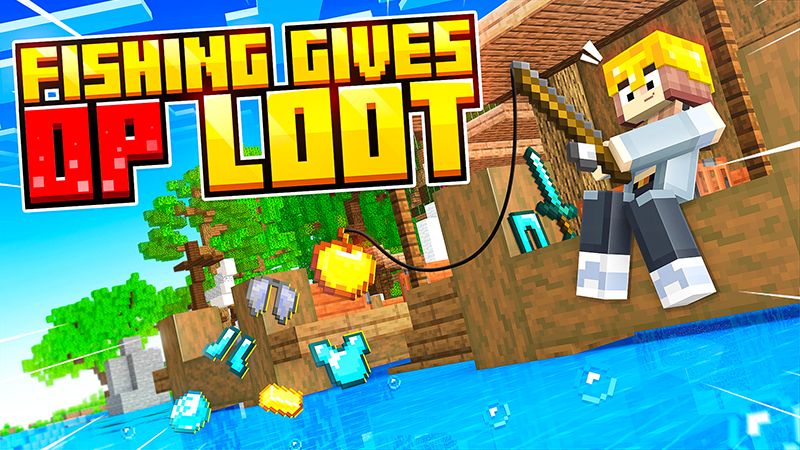 Fishing Gives OP Loot on the Minecraft Marketplace by 2-Tail Productions