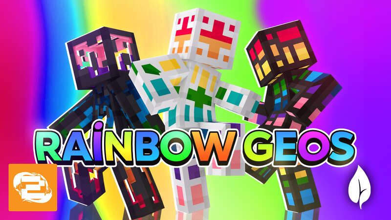 Rainbow Geos on the Minecraft Marketplace by 2-Tail Productions