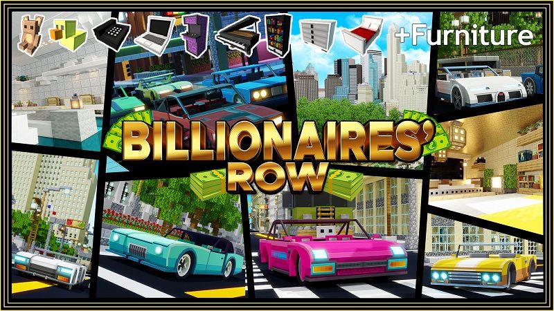 Billionaires' Row on the Minecraft Marketplace by 4KS Studios