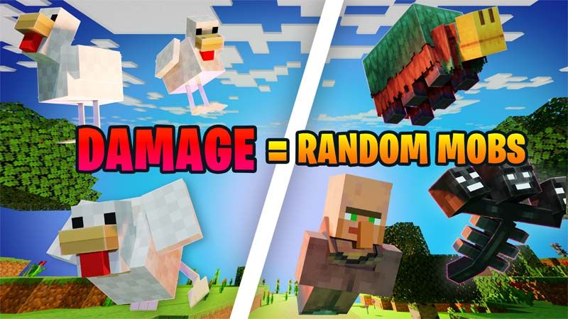 DAMAGE = RANDOM MOBS