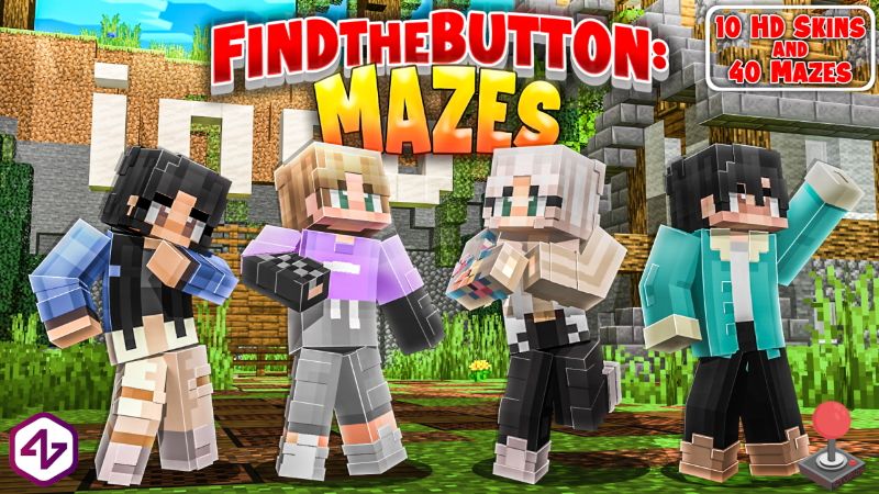 Find the Button: Mazes on the Minecraft Marketplace by 4KS Studios