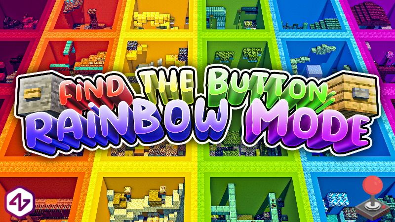 Find the Button: Rainbow Mode on the Minecraft Marketplace by 4KS Studios