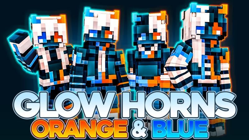 Glow Horns Orange & Blue on the Minecraft Marketplace by 4KS Studios