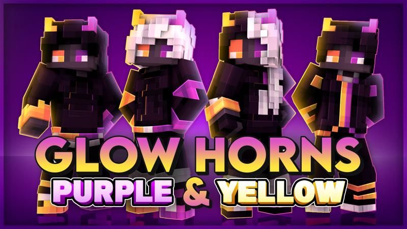 Glow Horns Purple & Yellow on the Minecraft Marketplace by 4KS Studios