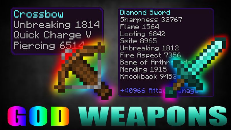 God Weapons on the Minecraft Marketplace by 4KS Studios