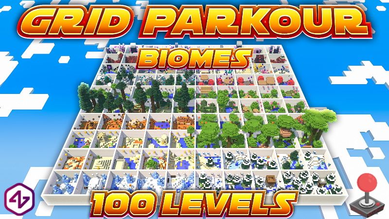 Grid Parkour Biomes on the Minecraft Marketplace by 4KS Studios