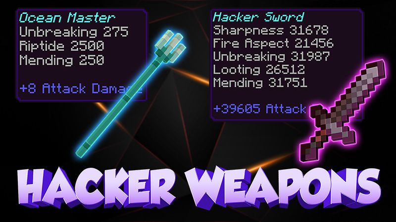 Hacker Weapons on the Minecraft Marketplace by 4KS Studios