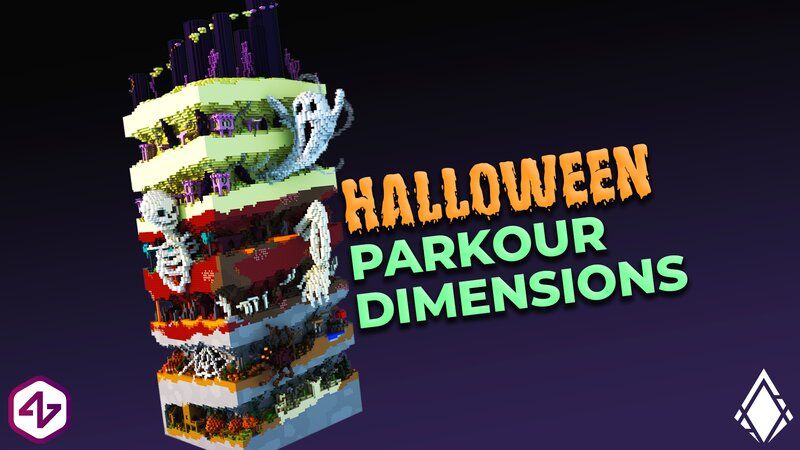 Halloween Parkour Dimensions on the Minecraft Marketplace by 4KS Studios