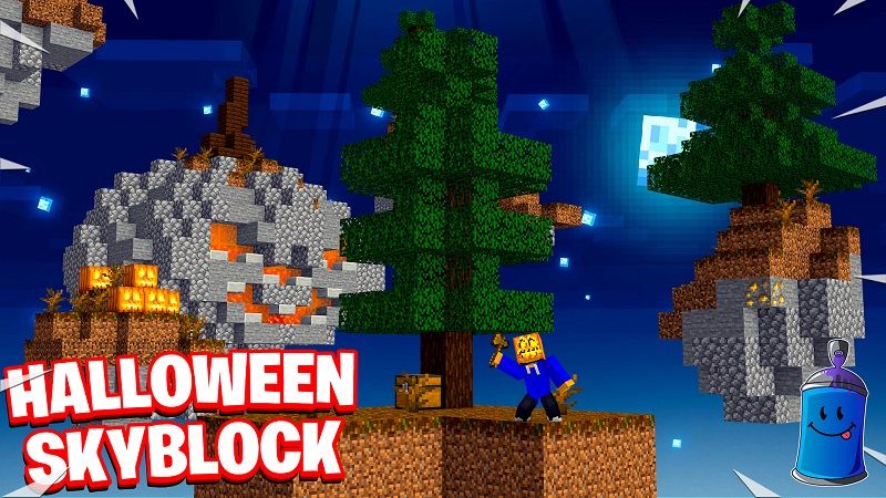 Halloween Skyblock on the Minecraft Marketplace by 4KS Studios