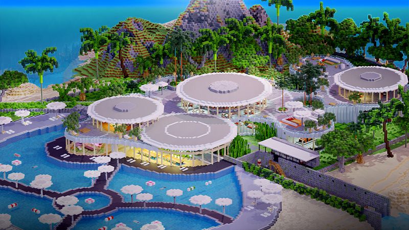 Island Mega Mansion on the Minecraft Marketplace by 4KS Studios