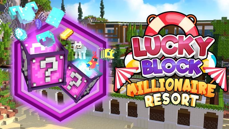 Lucky Block Millionaire Resort on the Minecraft Marketplace by 4KS Studios