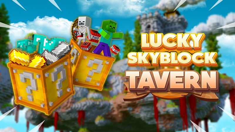 Lucky Skyblock Tavern on the Minecraft Marketplace by 4KS Studios