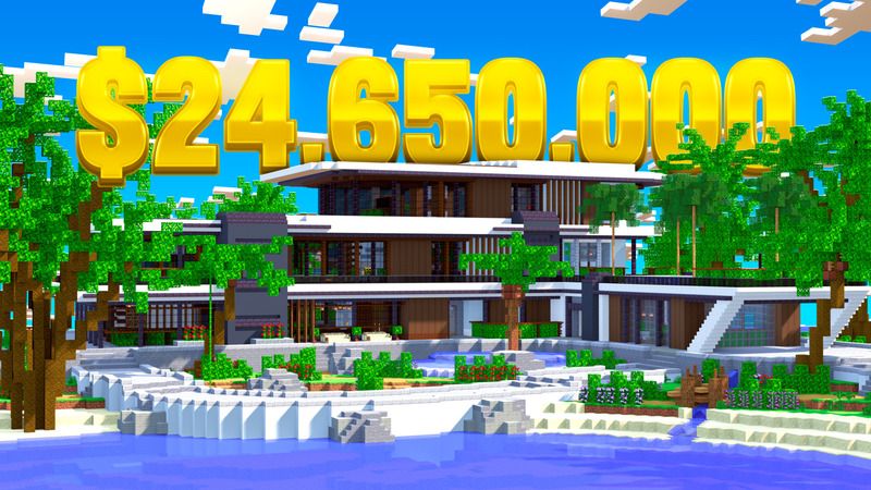 Luxury Beach Mansion on the Minecraft Marketplace by 4KS Studios