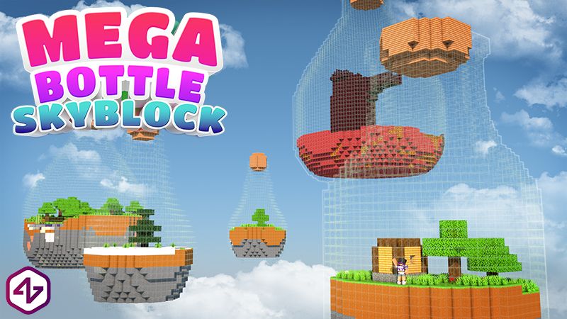 Mega Bottle Skyblock on the Minecraft Marketplace by 4KS Studios