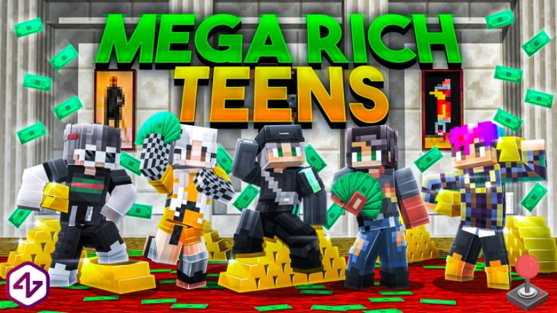 Mega Rich Teens on the Minecraft Marketplace by 4KS Studios