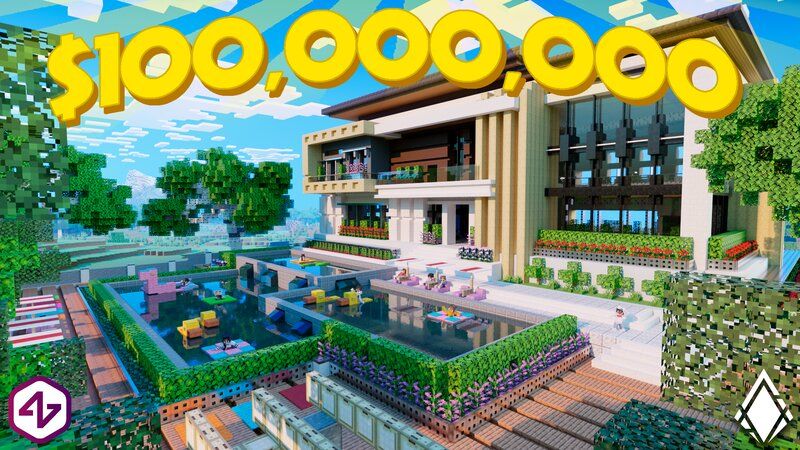 Millionaire Mansion Party on the Minecraft Marketplace by 4KS Studios