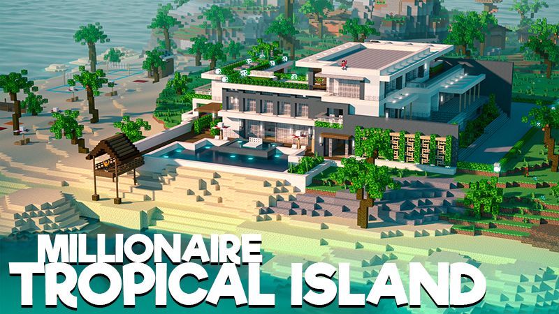 Millionaire Tropical Island on the Minecraft Marketplace by 4KS Studios