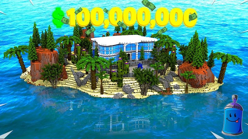 Millionaire Tropical Mansion on the Minecraft Marketplace by 4KS Studios