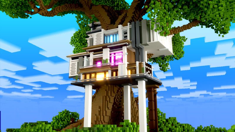 Modern Tree House on the Minecraft Marketplace by 4KS Studios