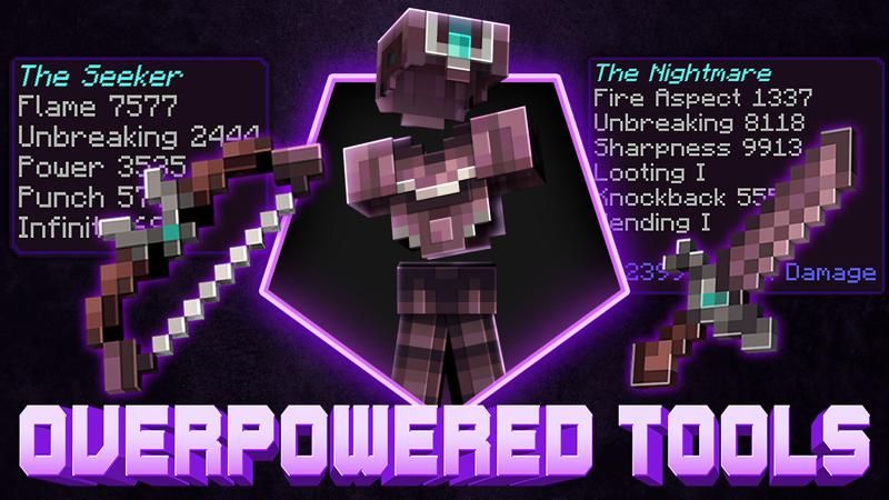 Overpowered Tools on the Minecraft Marketplace by 4KS Studios