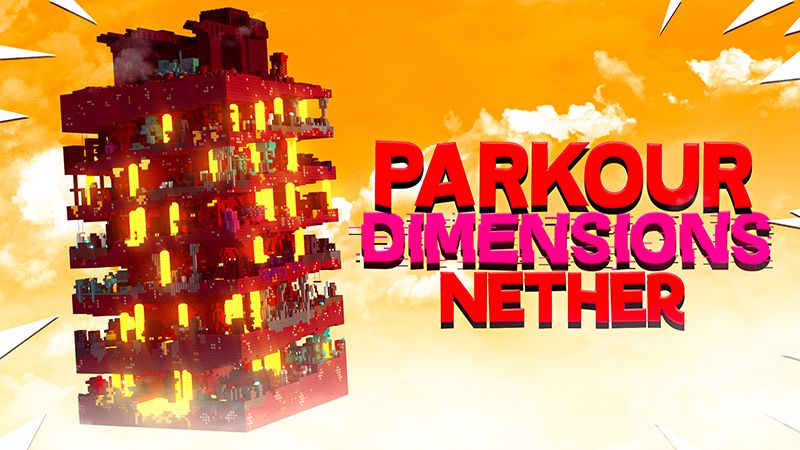 Parkour Dimensions Nether on the Minecraft Marketplace by 4KS Studios