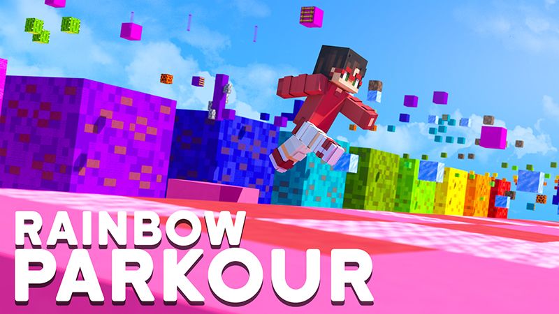 Rainbow Parkour on the Minecraft Marketplace by 4KS Studios