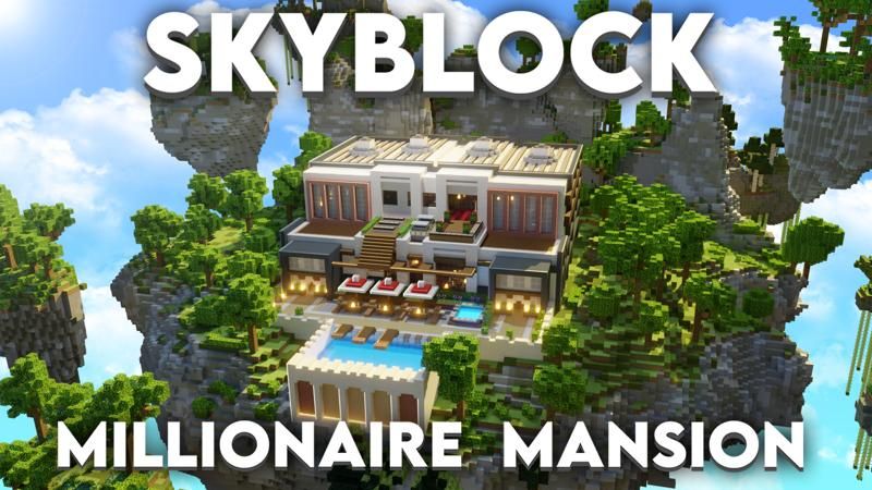 Skyblock Millionaire Mansion on the Minecraft Marketplace by 4KS Studios