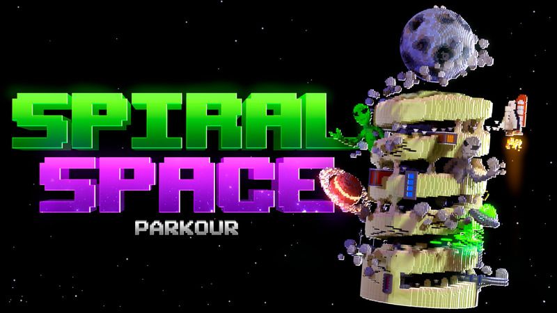 Spiral Space Parkour on the Minecraft Marketplace by 4KS Studios