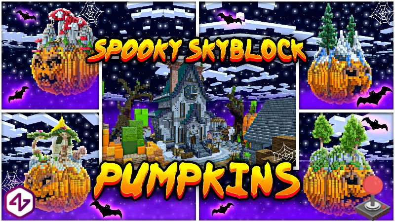 Spooky Skyblock Pumpkins on the Minecraft Marketplace by 4KS Studios