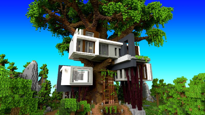 Tree House Mansion on the Minecraft Marketplace by 4KS Studios