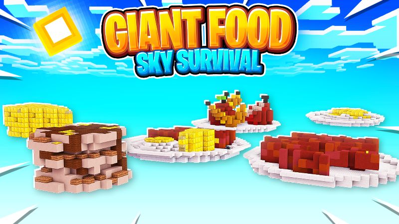 Giant Food Sky Survival on the Minecraft Marketplace by 5 Frame Studios