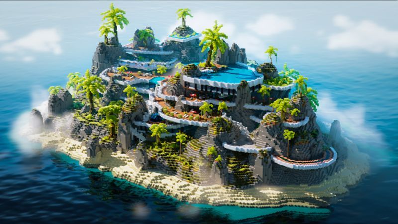 Island Mansion on the Minecraft Marketplace by 5 Frame Studios