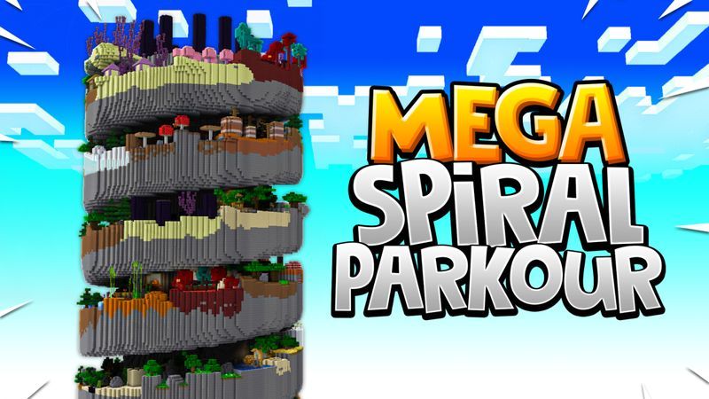 Mega Spiral Parkour on the Minecraft Marketplace by 5 Frame Studios