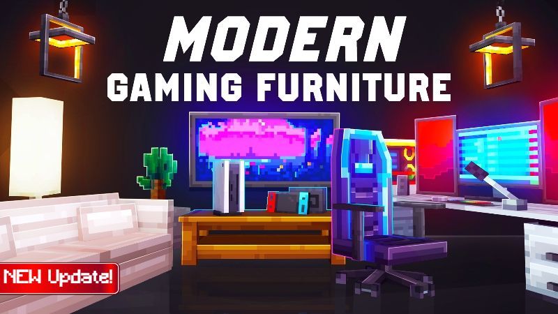 Modern Gaming Furniture on the Minecraft Marketplace by 5-frame-studios