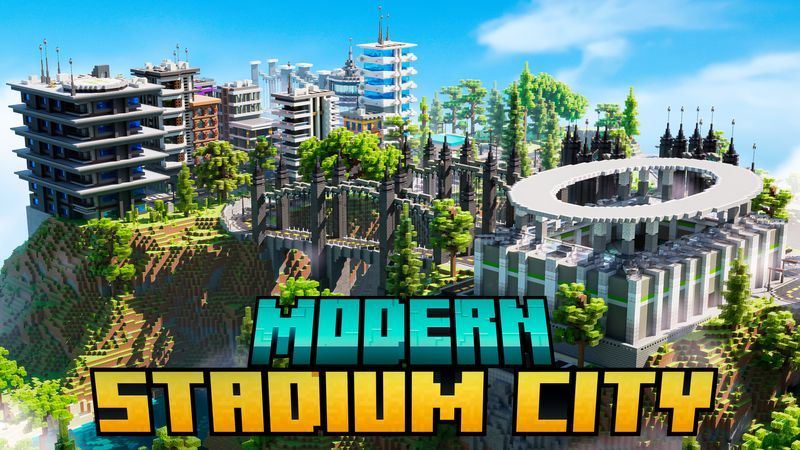 Modern Stadium City on the Minecraft Marketplace by 5 Frame Studios