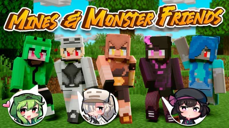 Mines & Monster Friends on the Minecraft Marketplace by 555Comic