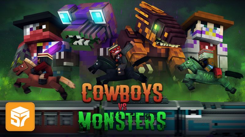 Cowboys vs Monsters on the Minecraft Marketplace by 57Digital