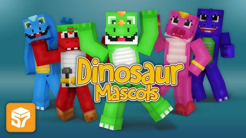 Dinosaur Mascots on the Minecraft Marketplace by 57Digital