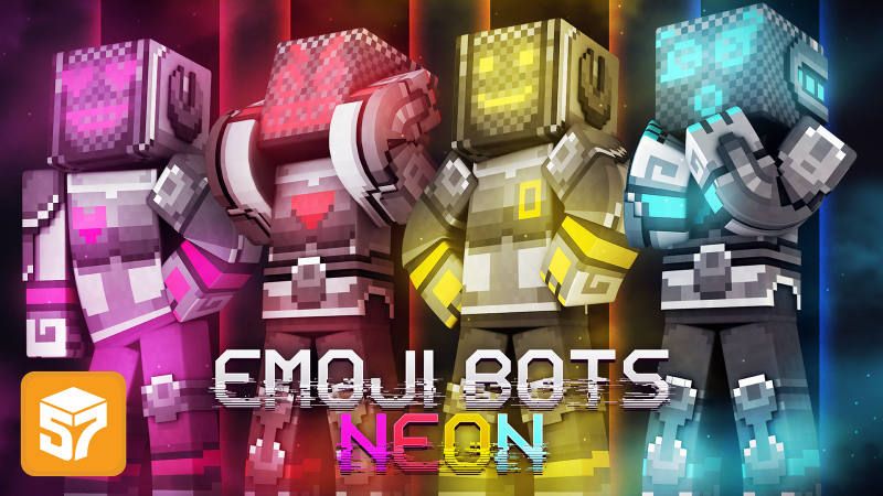 Emoji Bots: Neon on the Minecraft Marketplace by 57Digital