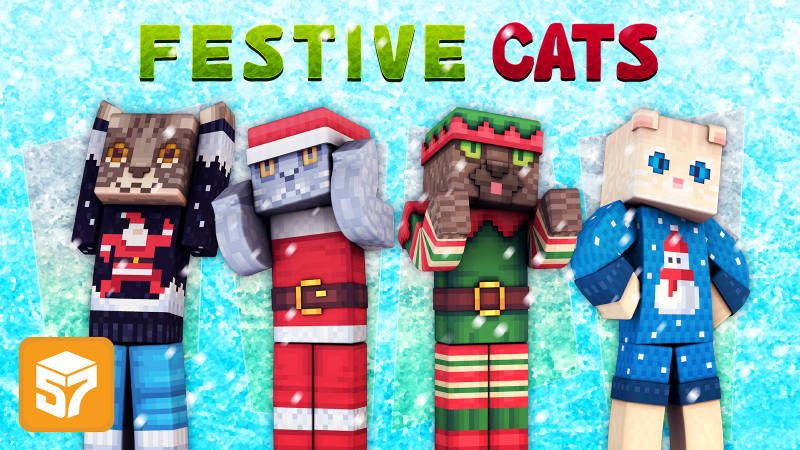 Festive Cats on the Minecraft Marketplace by 57Digital