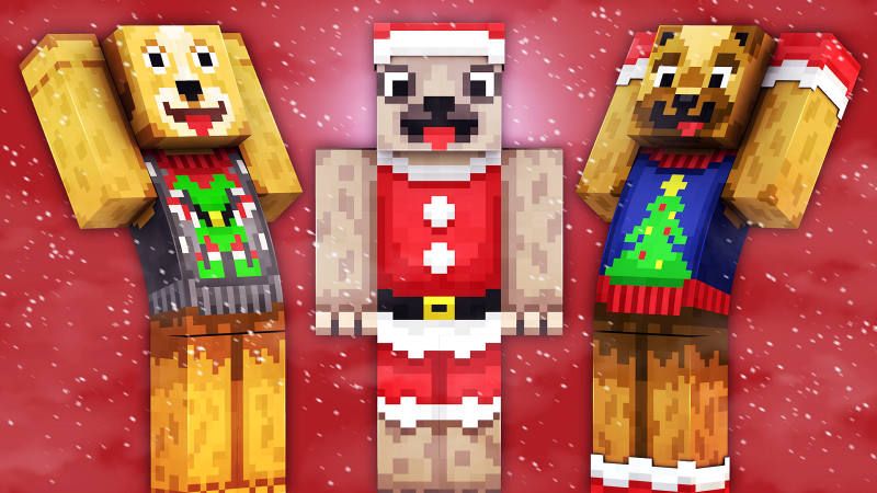 Festive Doggos on the Minecraft Marketplace by 57Digital