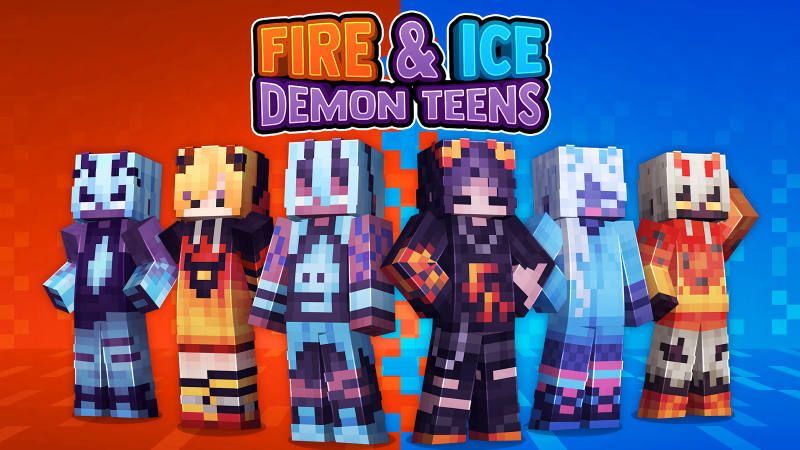 Fire & Ice Demon Teens on the Minecraft Marketplace by 57Digital