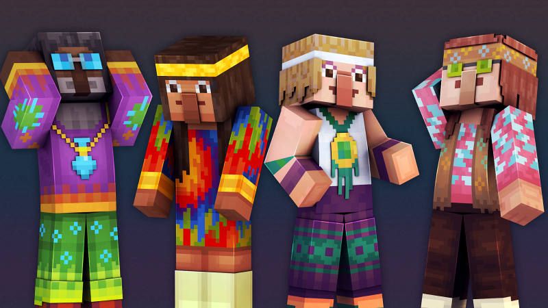 Hippy Villagers on the Minecraft Marketplace by 57Digital