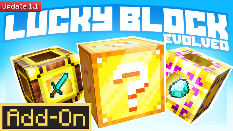Lucky Block Evolved 1.1 Add-On on the Minecraft Marketplace by 57Digital