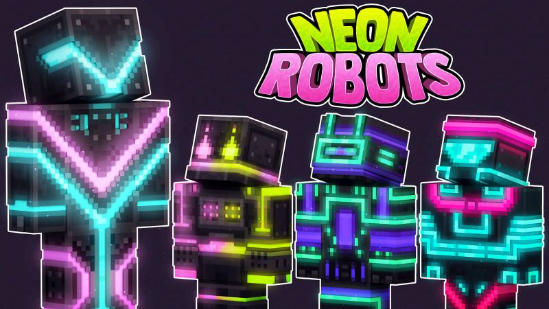 Neon Robots on the Minecraft Marketplace by 57Digital