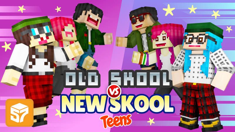 Old Skool vs New Skool Teens on the Minecraft Marketplace by 57Digital