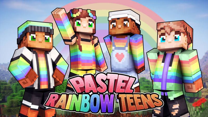 Pastel Rainbow Teens on the Minecraft Marketplace by 57Digital