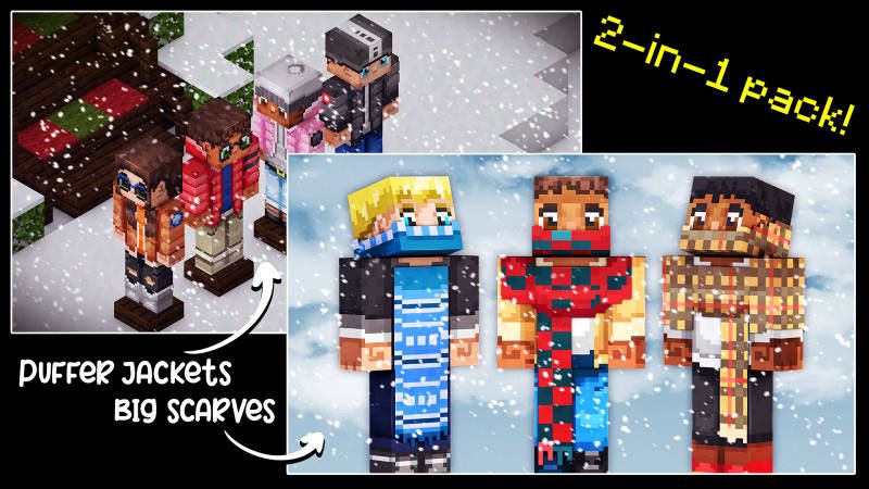 Puffer Jackets + Big Scarves on the Minecraft Marketplace by 57Digital