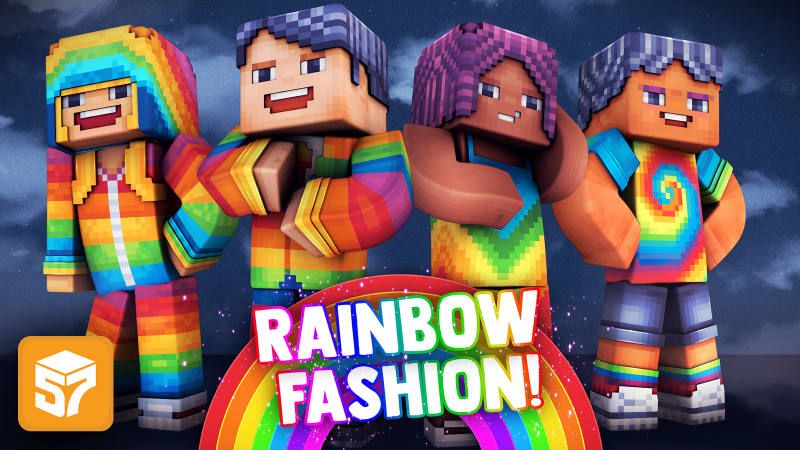 Rainbow Fashion on the Minecraft Marketplace by 57Digital