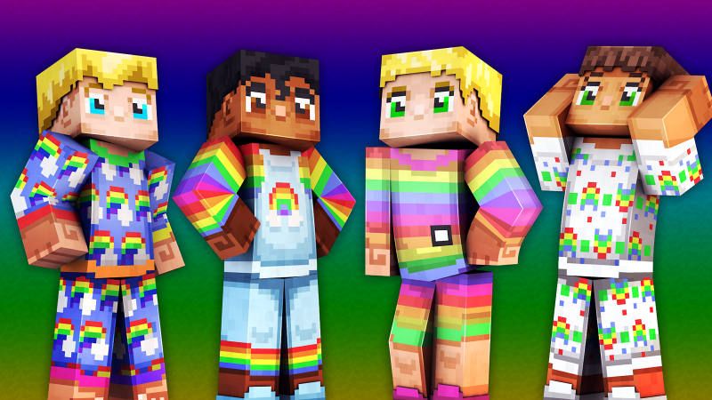 Rainbow PJs on the Minecraft Marketplace by 57Digital